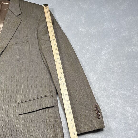 Ralph Lauren Blazer Mens Size 44R Brown Wool Two Button Sport Coat Blazer - Picture 11 of 15